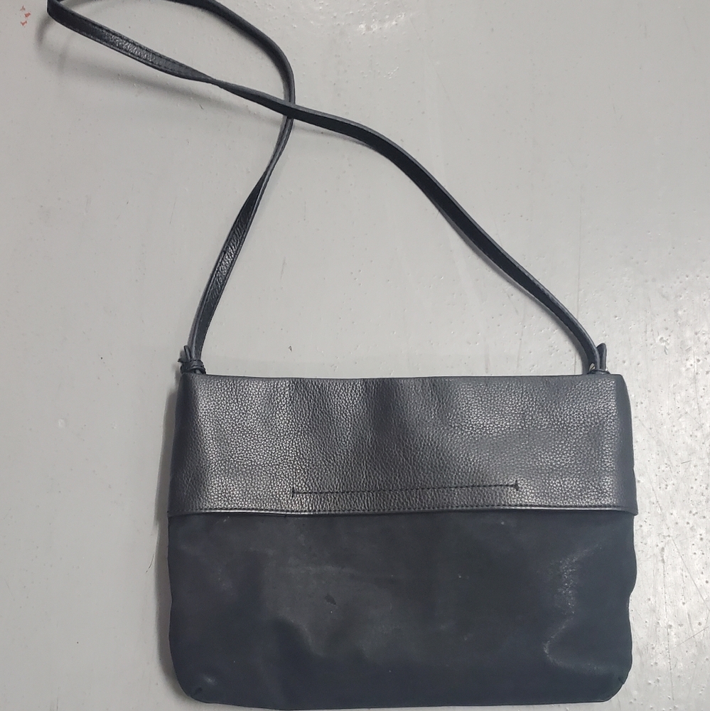 Banana Republic Two-Tone Black Shoulder Bag